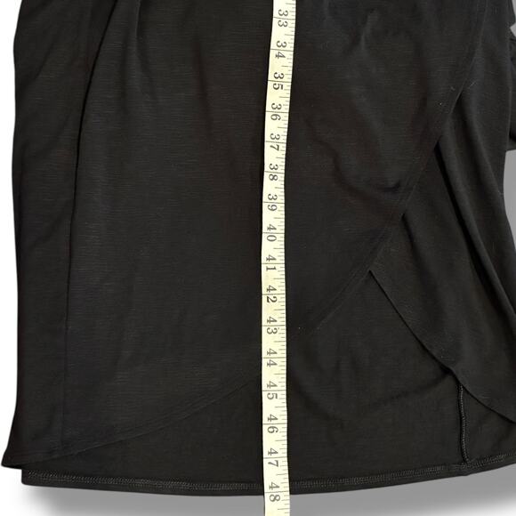 WHBM Dress NWT Women's Sz 12 Little Black Dress Midi-Length Knit Halter Wrap - Picture 7 of 7